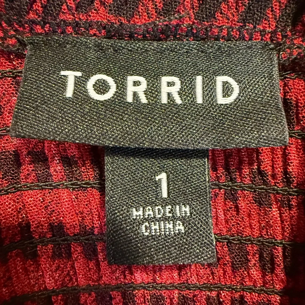 Torrid Red and Black Plaid Mini Dress - Picture 5 of 5